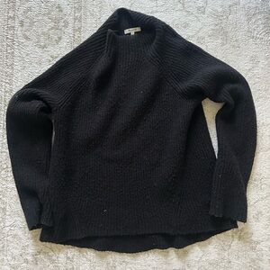 Madewell black oversized Ribbed Sweater